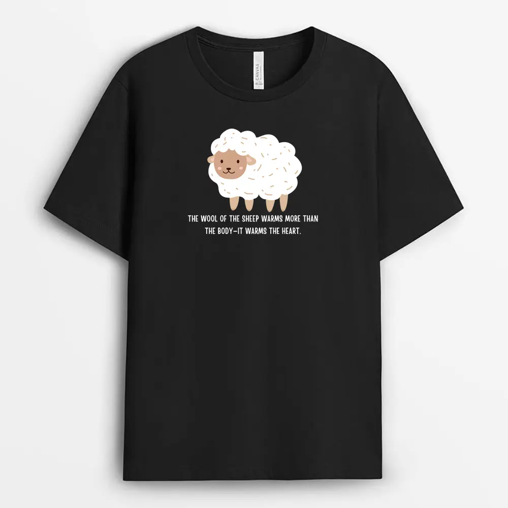 The Wool Of The Sheep Warms More Than The Bodyit Warms The Heart Zacxgap T-Shirt - Black