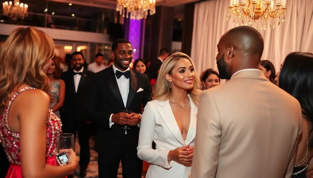 The opulent courtside experience at an NBA game.